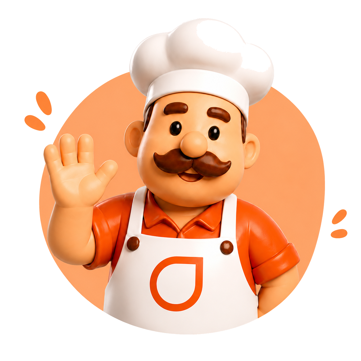 Chef Swift acenando